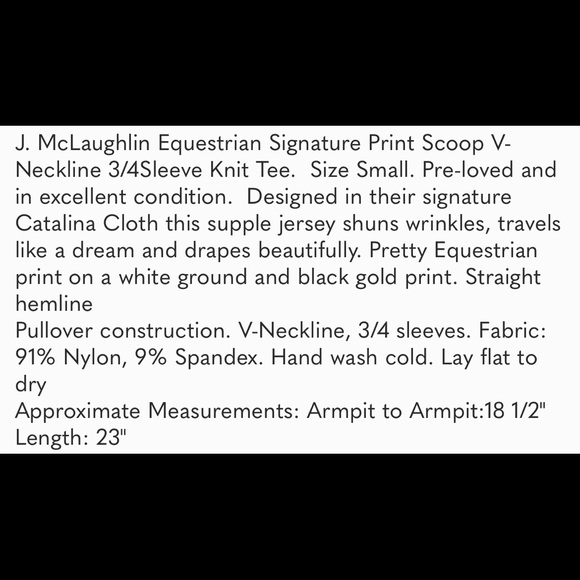 🗽❤️J McLaughlin Catalina Top Black & Gold Chain - Picture 6 of 6